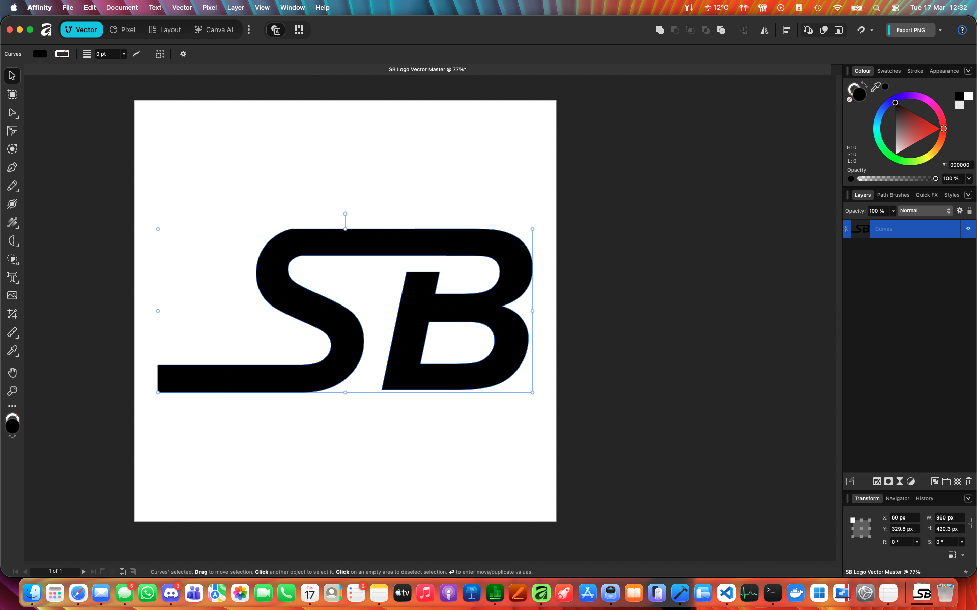 Making the SVG Logo with Affinity