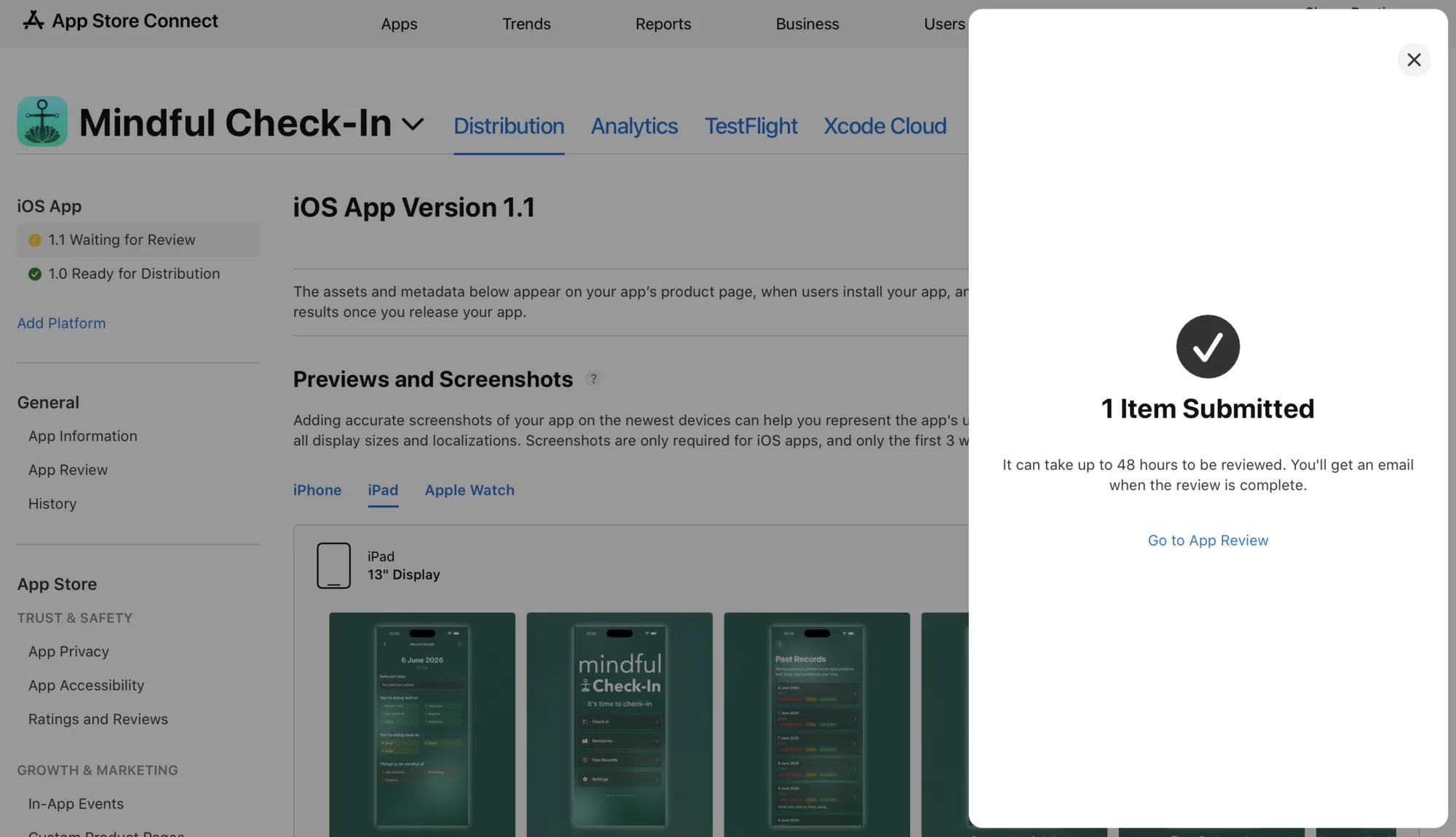 Version 1.1 Submitted!