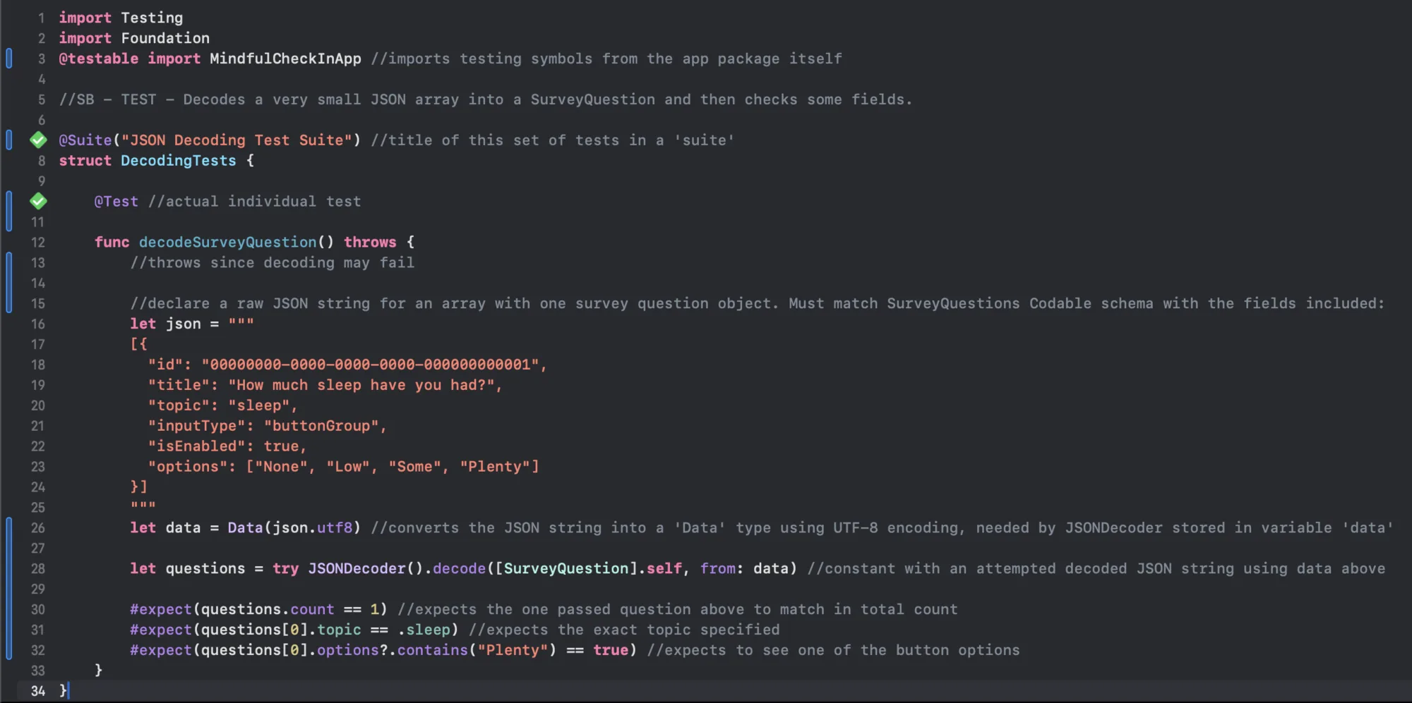 Decoding Tests
