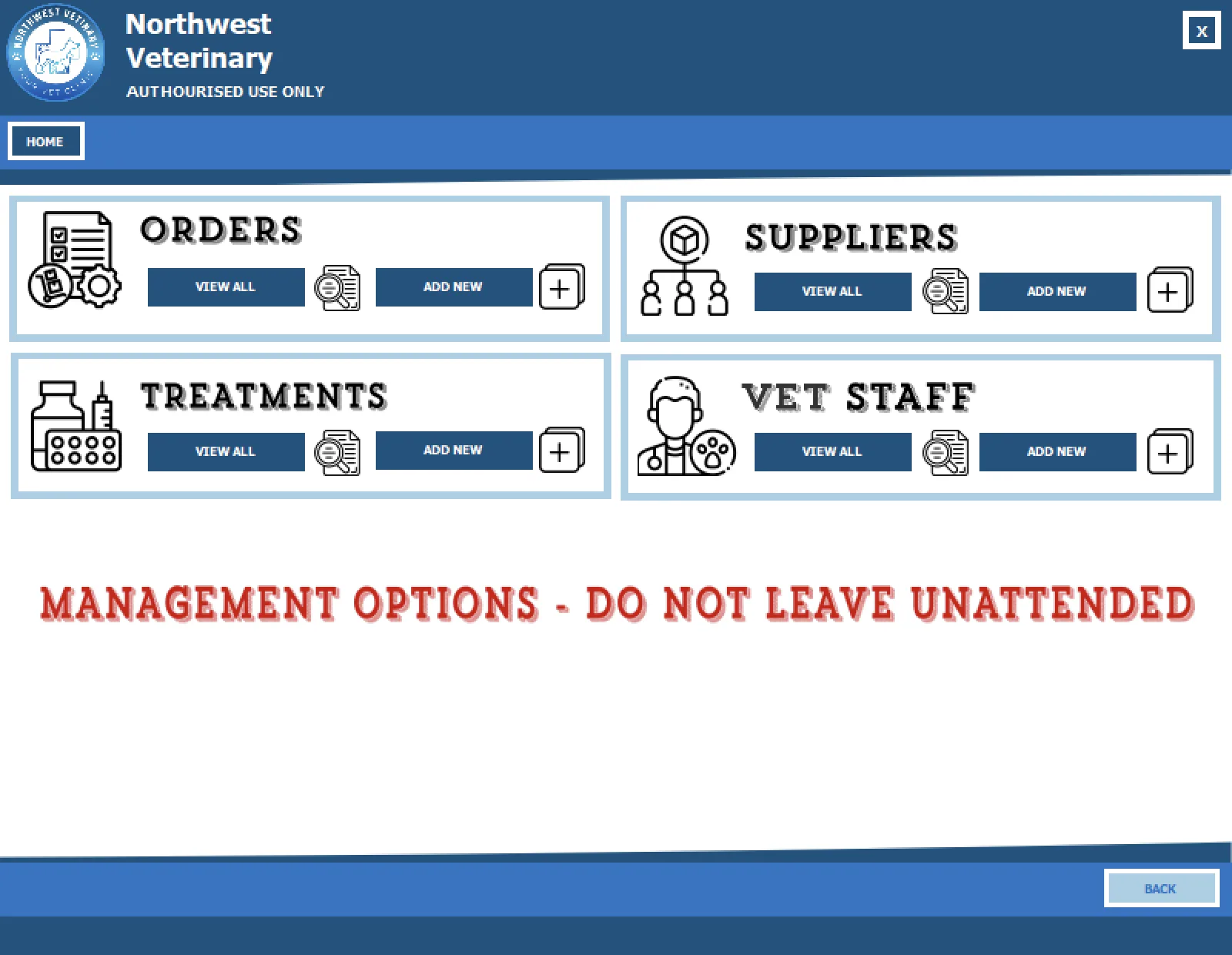 Northwest Veterinary management panel